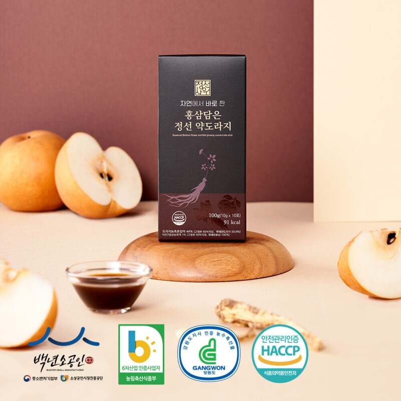 정선아라리한과농원,정선사위 홍삼담은 정선약도라지 30개입 (300g)