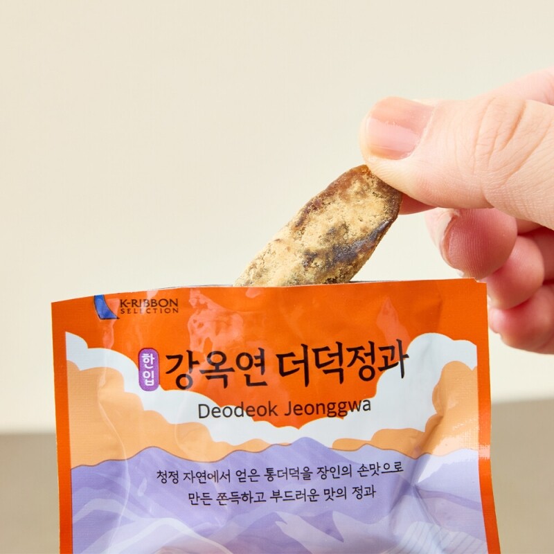 정선아라리한과농원,정선사위 국산 수제 콩고물 한입 도라지정과,더덕정과 70g