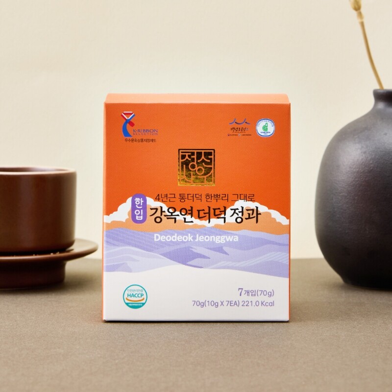 정선아라리한과농원,정선사위 국산 수제 콩고물 한입 도라지정과,더덕정과 70g