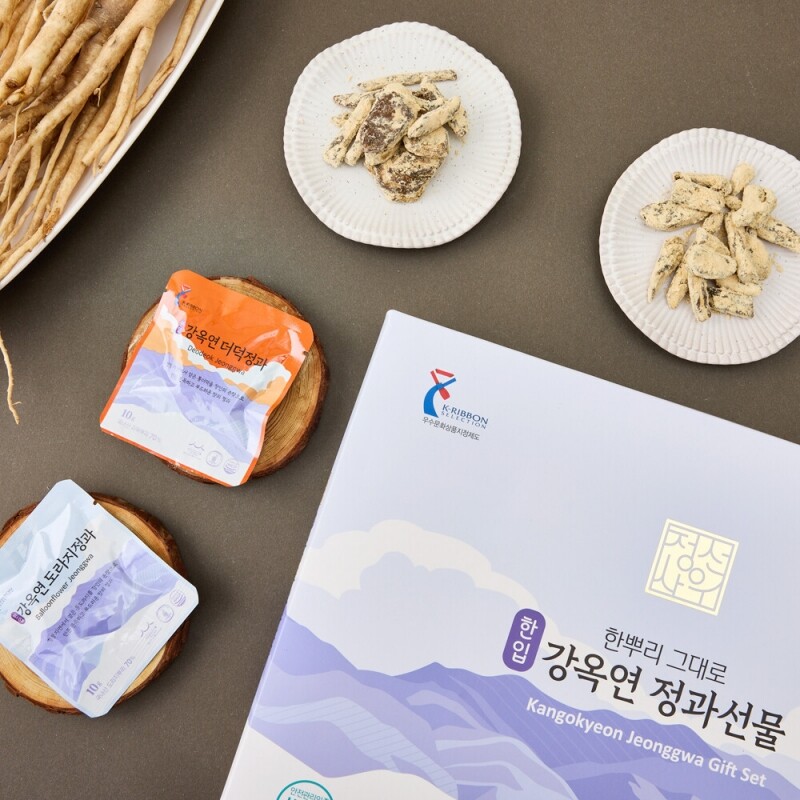 정선아라리한과농원,정선사위 국산 수제 콩고물 한뿌리 그대로 한입 도라지정과,더덕정과 280g