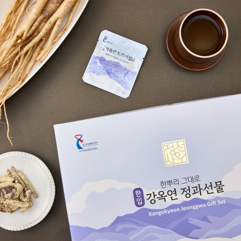 정선아라리한과농원,정선사위 국산 수제 콩고물 한뿌리 그대로 한입 도라지정과,더덕정과 280g
