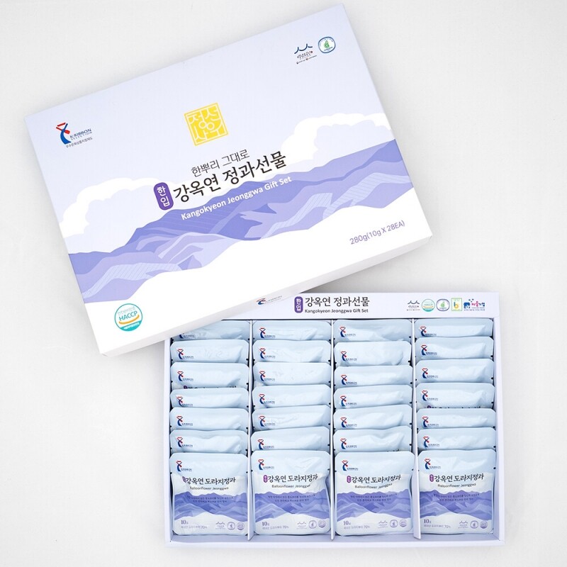 정선아라리한과농원,정선사위 국산 수제 콩고물 한뿌리 그대로 한입 도라지정과,더덕정과 280g