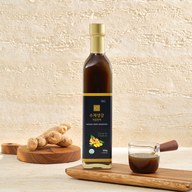 정선아라리한과농원,정선사위 국산 생강착즙 원액 650g 유기농 사탕수수 생강청