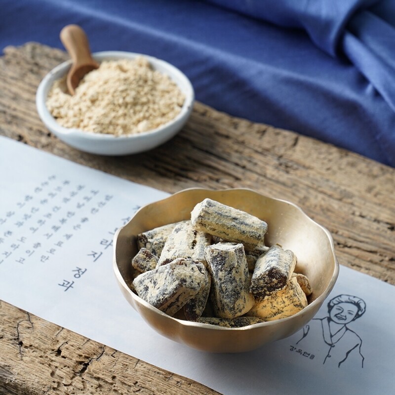 정선아라리한과농원,정선사위 국산 수제 콩고물 한뿌리 그대로 한입 도라지정과,더덕정과 280g